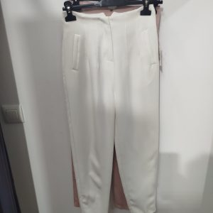 Pantalón pinza cuatro colores 🌈 - Blanco, S