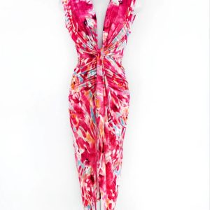 Vestido Jardín - rosa fucsia