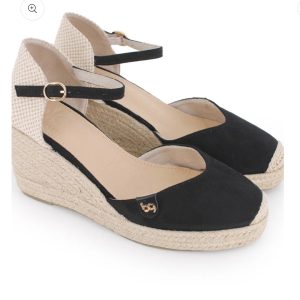 Sandalias de esparto Dafne 4 colores 🌈 (Blogger) - Negro, 40