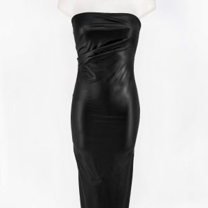 Vestido poli piel - Negro