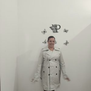 Gabardina perla
