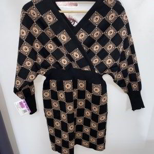 Vestido Channel "K" - Negro, XL/XXL