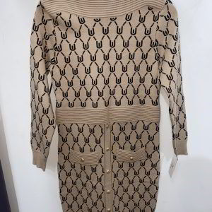Vestido Cadena Real - beige/negro, XL/XXL