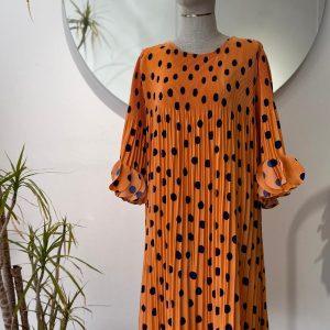 Vestido mágico estampados varios modelos - naranja calabaza