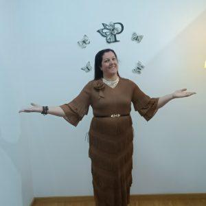 Vestido mágico flecos