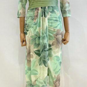Vestido lirio   (tallaje grande) De XL hasta la 4XL - verde menta, 3XL/4XL