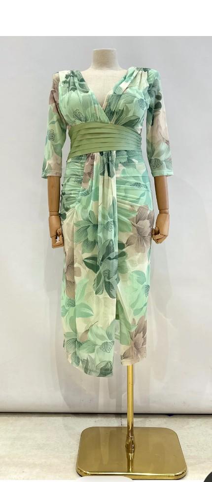 Vestido lirio (tallaje grande) De XL hasta la 4XL - Imagen 3
