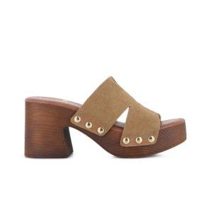 Sandalias de tacón Elmi Blogger - 38, camel