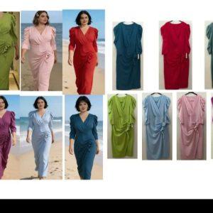 Vestido  curvy Mar - Rojo