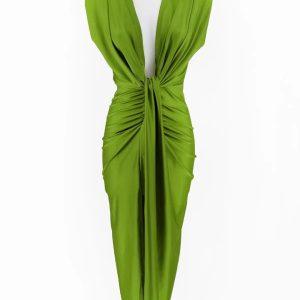 Vestidos Praga - verde aguacate