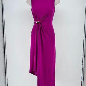 Vestido broche midi
