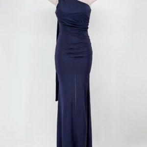 Vestido lazada - azul marino