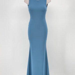 Vestido moña - petroleo
