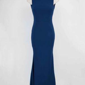 Vestido moña - azul marino